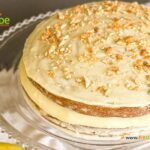The Best Banana Cake with Sour Cream recipe idea. Easy homemade oven bake dessert, cake with cream cheese frosting for tea time.
