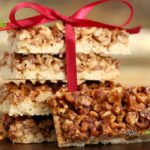A Caramalized Walnut shortbread Bars recipe idea. Healthy and easy recipe bars for snacks or treats with nuts for a dessert.