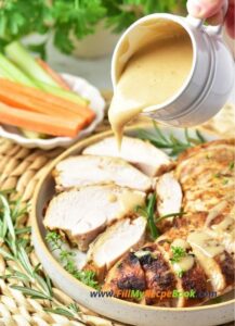 Grab this easy moist tender Roasted Turkey Breast Recipe with a marinade idea for Thanksgiving or any meal, for lunch or dinner with sides.
