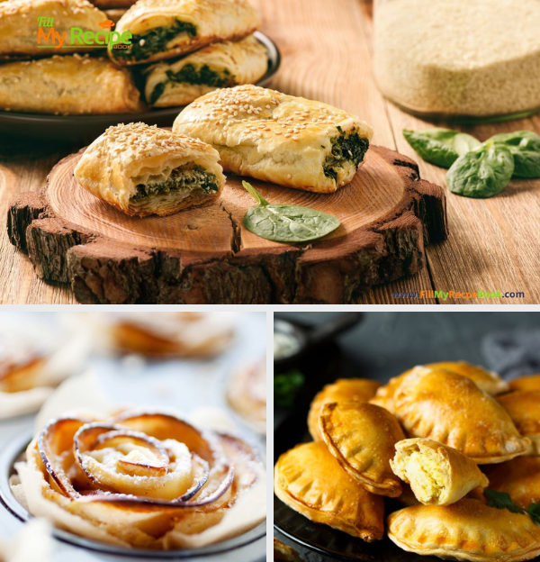 Savory Puff Pastry Snack Recipes ideas. Easy appetizer ideas, mini treats with fillings, kids and family will love for get togethers