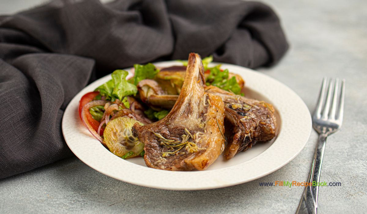 Simple Roasted Lamb Chops (6) - Fill My Recipe Book