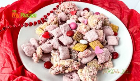 Make this pleasing Strawberry Crunch Chex Party Mix recipe idea for any occasion. Simple no baking snacks or treats bursting with flavor and crunch.