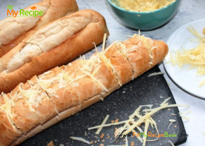 Homemade Garlic Braai Loaf recipe. Easy idea of a loaf, sliced stuffed with garlic, butter and parmesan cheese for starters, grilled in foil.