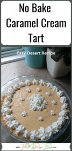 This No Bake Caramel Cream Tart is easy to make. With a few ingredients, a biscuit base, and whipped cream, you'll have a delicious dessert.