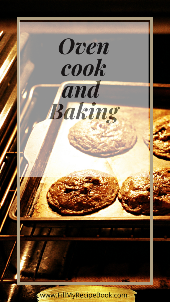 Oven cook and Baking recipes ideas for Baked meals and breads and cakes and pies as well as any Roasted meals or oven baked meals. These are all part of cooking methods and appliances recipes.