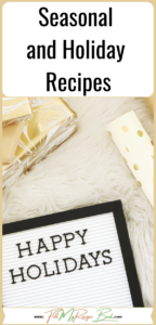 Seasonal and Holiday Recipes ideas for all festive and seasonal and event specific Recipes ideas. Including Spring recipes for fresh seasonal dishes.