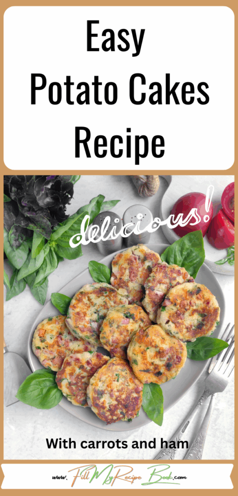 Easy Potato Cakes Recipe idea. This cozy and simple recipe is perfect for breakfast, offering a satisfying breakfast with mashed potatoes and carrots.