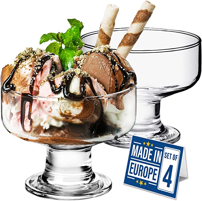 Glass Dessert Cups
Any time you serve a dessert you would want it looking scrumptious and you would visually love to see it through the glass.
