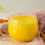 Simply simmer turmeric, ginger, and milk for a warm drink. Naturally sweetened with honey, it's a delightful Healthy Golden Milk Recipe.