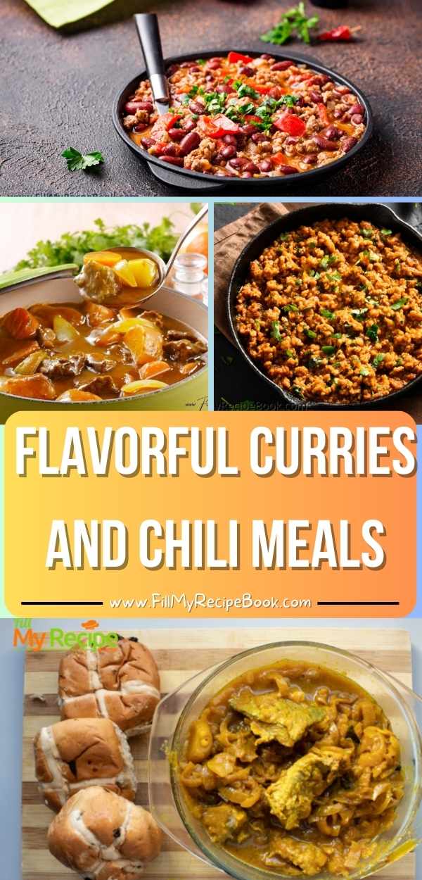 Flavorful Curries and Chili Meals packed with spices, hearty meats, beans, and fresh vegetables. Easy one pot meals that bring warmth, comfort, and bold taste to your dinner table.