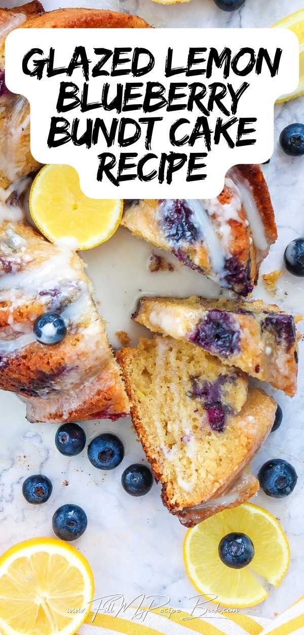 Glazed Lemon Blueberry Bundt Cake recipe with yogurt for a dessert. Easy homemade dessert that is moist and flavorful baked in 60 minutes.