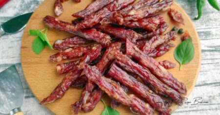 Learn how to make delicious No fuss dried kabanos sausage recipe at home using salami. This easy, homemade snack is a favorite in our kitchen.