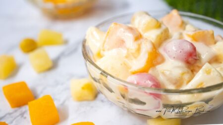 Make a simple 2-ingredient fruit salad with custard in minutes. A quick no-bake, refreshing dessert recipe that’s perfect for summer.