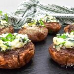 Creamy spinach and ricotta stuffed mushrooms baked to perfection. An easy, healthy vegetarian appetizer, perfect for parties or weekend sides.