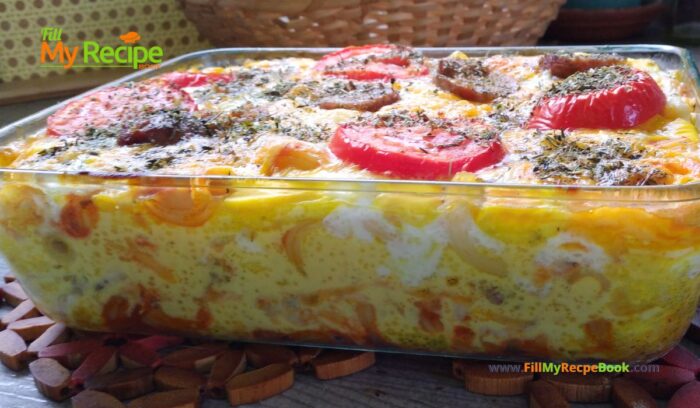 Oven Bake this Boerewors Mac n Cheese Casserole for a meal. A South African recipe that includes left over boerewors with tomato and garlic.