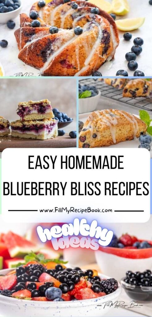 Whip up easy homemade blueberry recipes the whole family will love, from breakfasts and snacks to desserts and more. Simple, fresh.