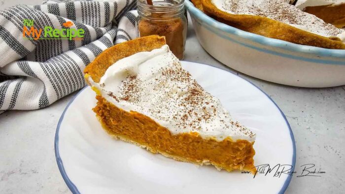 A delicious and smooth, creamy, pumpkin pie dessert, filled with cozy fall spices. Baked in a buttery, shortbread crust. It’s the perfect dessert for Thanksgiving or any autumn gathering.
Simple to make yet full of comforting flavor, this pie is a seasonal favorite your family will love.