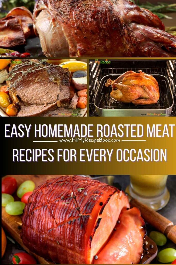 Discover easy homemade roasted meat recipes. From tender beef and juicy pork to flavorful chicken and lamb, perfect for any meal or celebration.