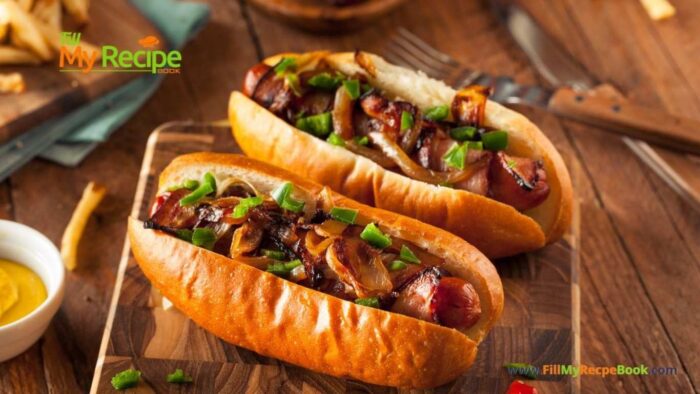 Homemade Bacon Wrapped Hot Dogs recipe that is quick and filling for weekend lunches. Sauté the bacon and vienna for a flavorful meal.