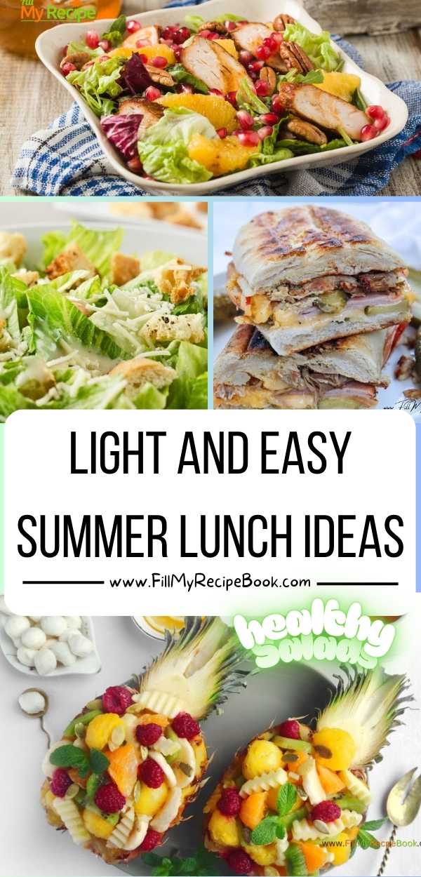Discover fresh, light, and easy summer lunch ideas. Perfect for hot days, with recipes for sandwiches, salads, school lunches, and work meals.