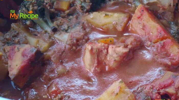 Slow Cooker Chicken and Veg Stew recipe is an easy dinner or lunch casserole. Any chicken pieces for family meals with vegetables