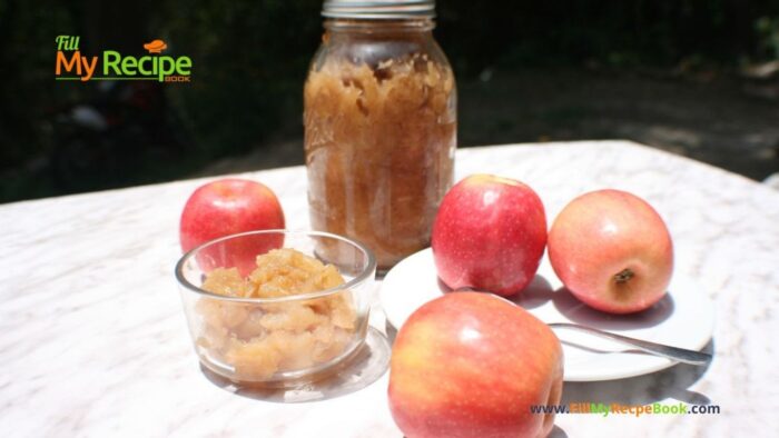 Sweet Tasty Apple Sauce recipe. Bottle and store add in oven baked recipes. Preserve or use apple sauce as a dessert on ice cream.
