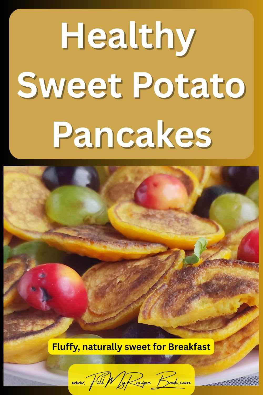 Start your day with Healthy sweet potato pancakes for breakfast. Fluffy, naturally sweet, and easy to make. A wholesome twist on classic pancakes.