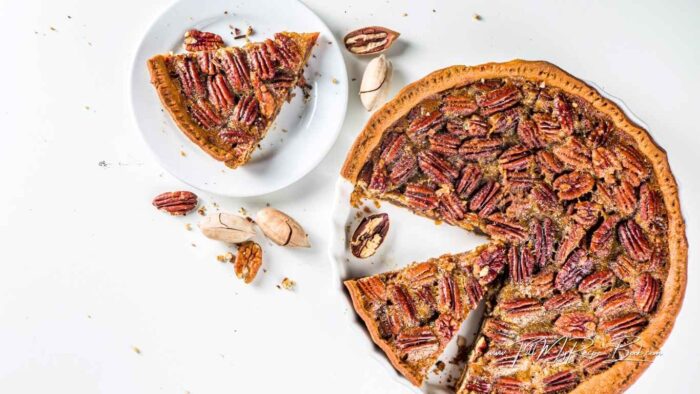 Bake until the center is set, but still a little wobbly.

Take it out and leave to cool.