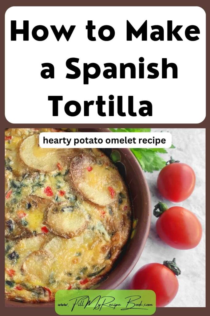 How to Make a classic Spanish tortilla with eggs, potato, onion, and bell pepper. A hearty potato omelet recipe perfect for any meal.
