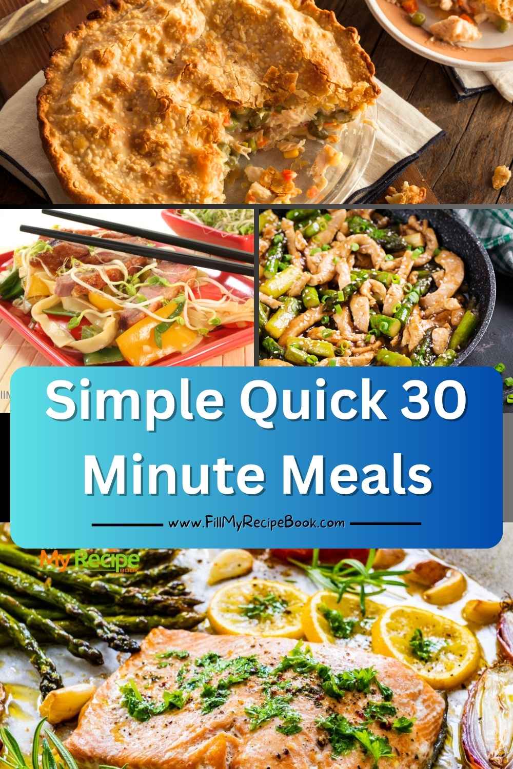 Simple quick 30 minute meals for busy weeknights. Easy, flavorful recipes the whole family will love. All in one dinner, for Busy Days.