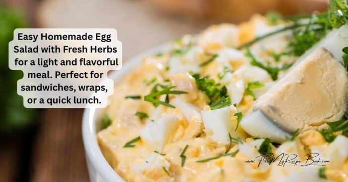 In a mixing bowl, stir together mayonnaise, Dijon mustard, lemon juice, salt, and pepper until smooth
Add the chopped eggs and fresh herbs to the bowl. Gently fold everything together until well mixed. Taste and adjust seasoning if needed
Chill for 15–20 minutes for the flavors to develop, then serve on toasted bread, croissants, in lettuce wraps, or over a bed of greens.