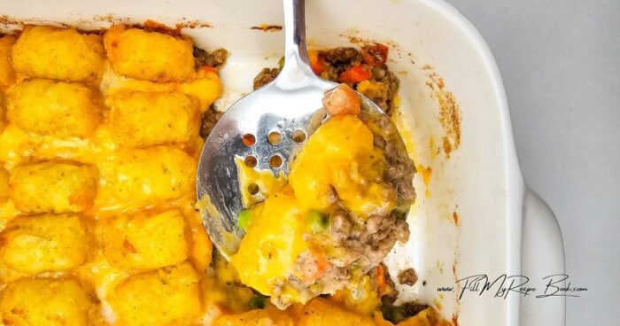 If you’ve never tried tater tots, they’re small, golden bites of grated potato that are crisp on the outside and fluffy inside. Similar to mini hash browns or potato croquettes, they add the perfect crunch to this cozy casserole. When baked with seasoned beef and melted cheese, tater tots turn into a deliciously hearty, family style meal everyone will love.