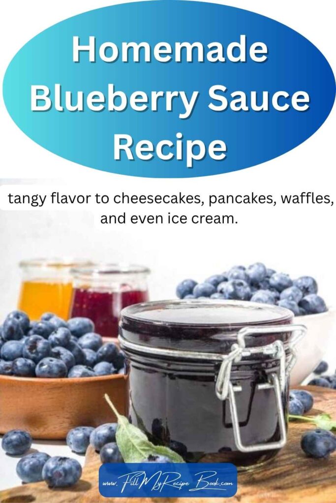 Make this quick Homemade Blueberry sauce recipe in 10 minutes. Perfect topping for cheesecake, pancakes, waffles, or ice cream.