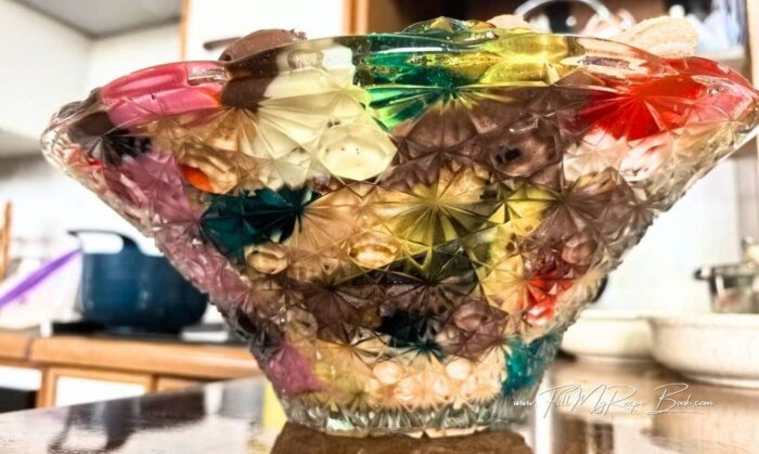 Before you serve, (or the morning before your lunch) this Christmas dessert you may add some ideal or evaporated milk around the top of the trifle, so that the biscuits are soaked and not dry. (Do not over use the liquid. the trifle will be to liquidy)