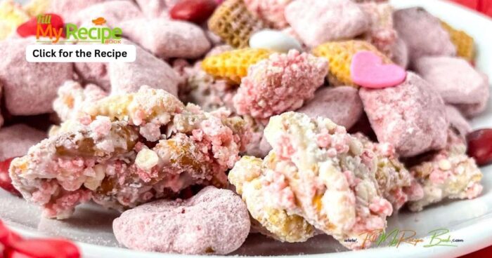 Make this pleasing Strawberry Crunch Chex Party Mix recipe idea for any occasion. Simple no bake snacks bursting with flavor and crunch.