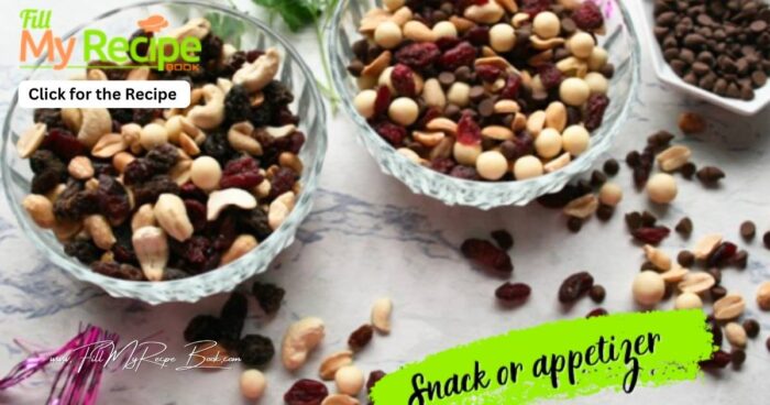 Two Easy Holiday Snacks mix recipe ideas. Quick and simple sweet or savory appetizer nuts mix for party or family treats at Christmas time.