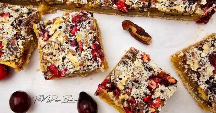 Pro Tips for Perfect Pecan Pie Bars

Toast the pecans before adding them to the filling for extra nutty flavor.

Use parchment paper to line your baking pan for easy removal and cleaner edges.

Add a pinch of sea salt or flaky salt on top for balance—it enhances the sweetness.

Don’t overmix the filling. Stir gently to keep the pecans intact and the filling smooth.

Let them cool fully before slicing; this helps the bars set and prevents a runny filling.