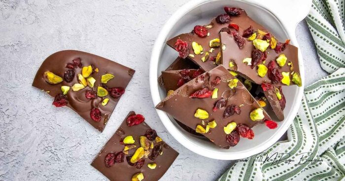 Freeze for 10 minutes to set. You can cut them out into shapes just before they are to hard.
Break into pieces. Share for snacks for the holidays, or for kids treats.