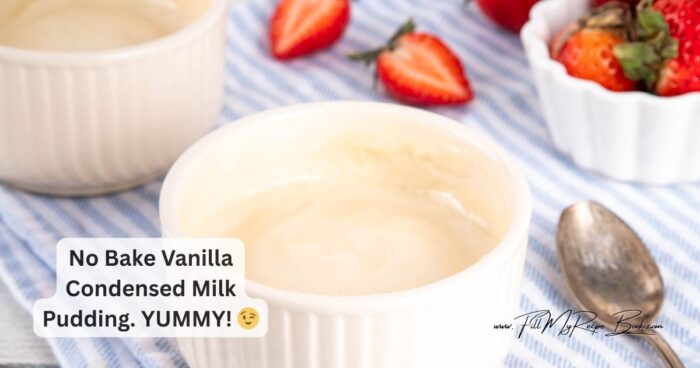  The combination of creamy condensed milk, egg yolks, vanilla, and gelatin creates a smooth, custard-like texture without ever turning on the oven