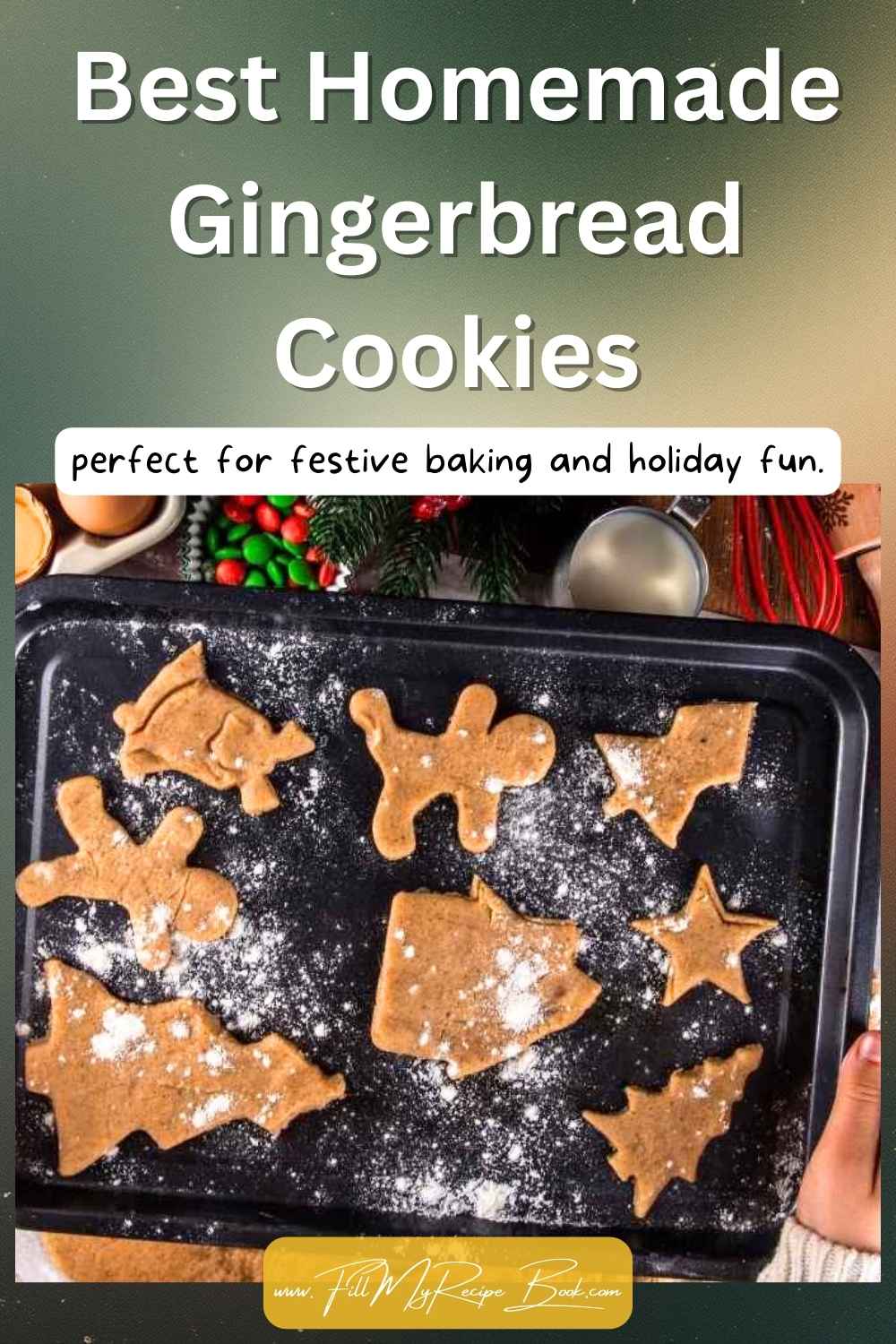 Best Homemade Gingerbread Cookies for Christmas cookie cut-outs. Soft yet sturdy cookies with warm spices, easy to roll, cut, and decorate.