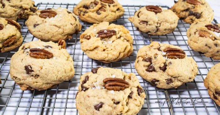 See the recipe attached for the instructions.
Bake in the preheated oven for approximately 12-14 minutes or until the edges are beginning to brown and the center is set.  Allow to cool. 