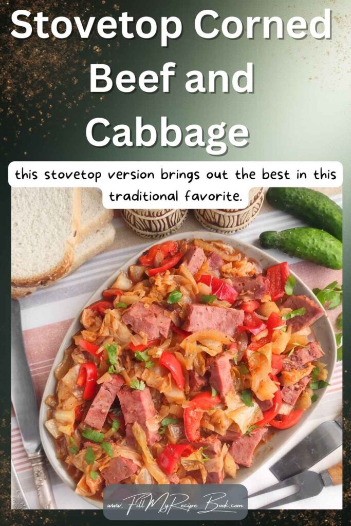 Stovetop Corned Beef and Cabbage. A tender, flavorful one pan dinner featuring perfectly cooked corned beef and cabbage, for weeknights.