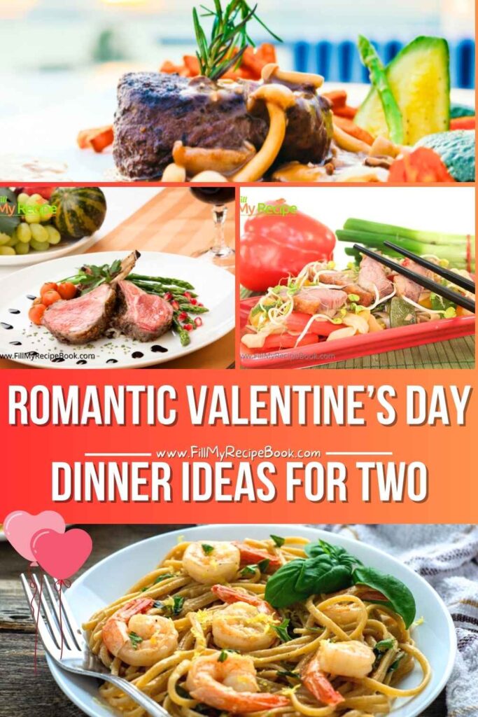 Romantic Valentine’s Day dinner ideas for two featuring easy homemade recipes, simple dishes, and inviting table décor for a special lunch.