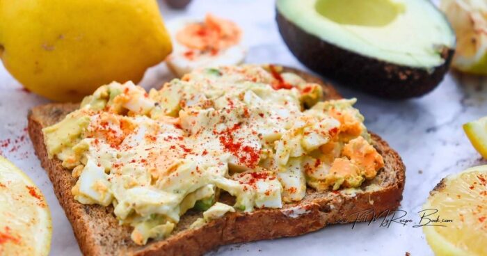 Serving the avocado egg salad over warm, crispy toast adds a comforting crunch and turns this simple mixture into a complete meal. 