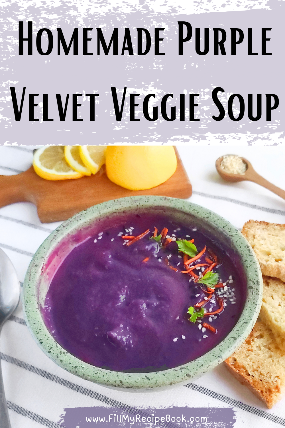 Explore the delicious flavors of Homemade Purple Velvet Veggie Soup. A healthy twist on classic cabbage soup awaits you.
