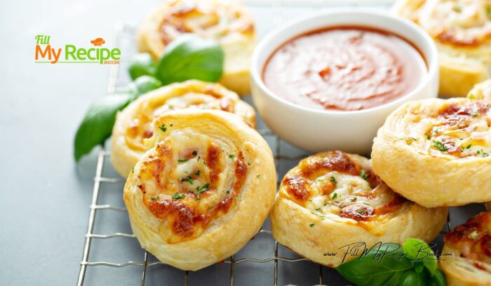 Quick and easy Ham and Cheese Pinwheels recipe for snacks or appetizers. Oven baked savory 3 ingredient rolls everyone will love to eat.