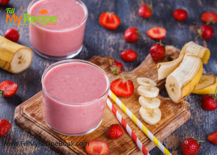 Best iron rich smoothie for anemia made with strawberry and banana. This easy, recipe helps support iron levels naturally and its delicious.