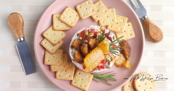For a more interesting presentation, add a plate of fresh fruit. Grapes and slices of pear or apple create a refreshing contrast and highlight the creamy flavor of the cheese. 