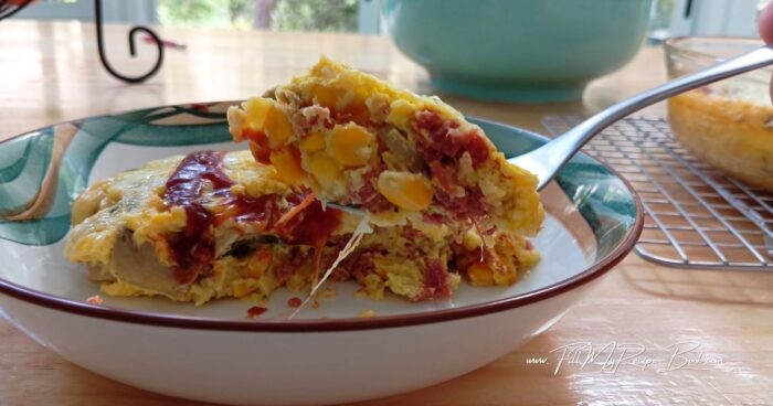 Serve this easy crustless corned beef quiche warm for breakfast, brunch, lunch, or as a hearty weeknight family dinner. Your family will finish it all and leave no left overs. So Yummy!