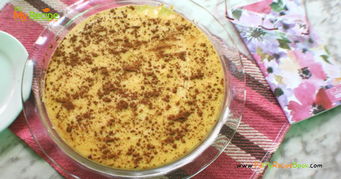 Easy blissful no-bake custard milk tart with condensed milk and a biscuit base. A fridge tart dessert perfect for tea time or any occasion.